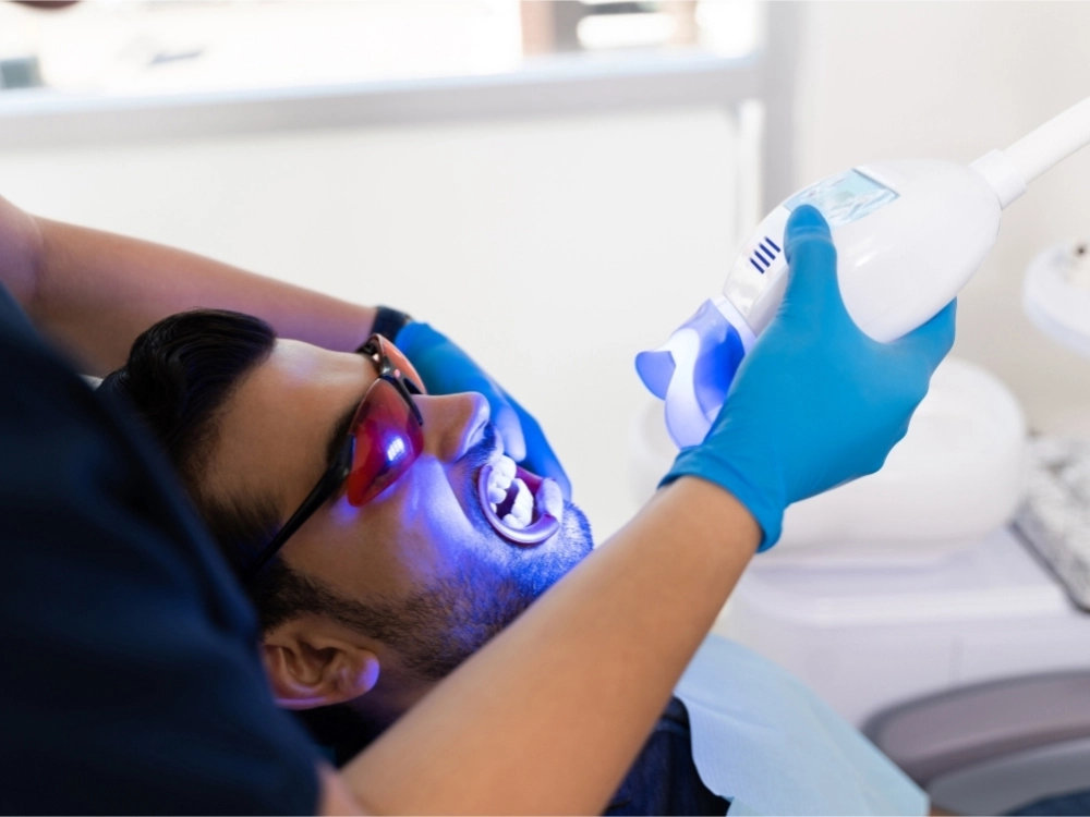 Fotografía de un tratamiento de estética dental