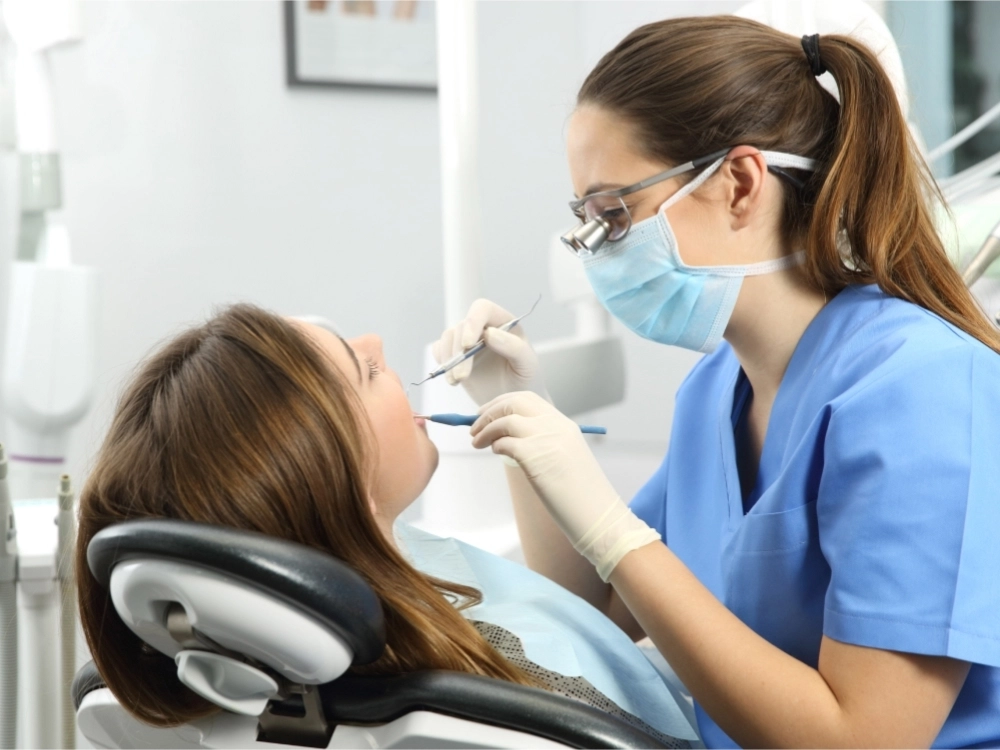 Fotografía de un tratamiento de estética dental