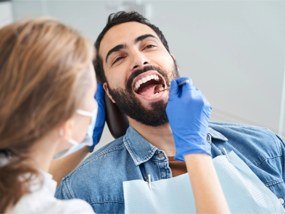 Fotografía de un tratamiento de estética dental
