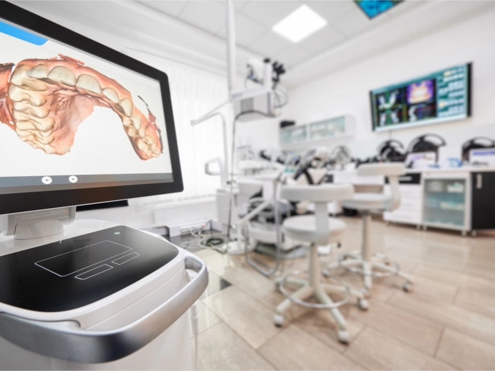 Fotografía de un tratamiento de estética dental